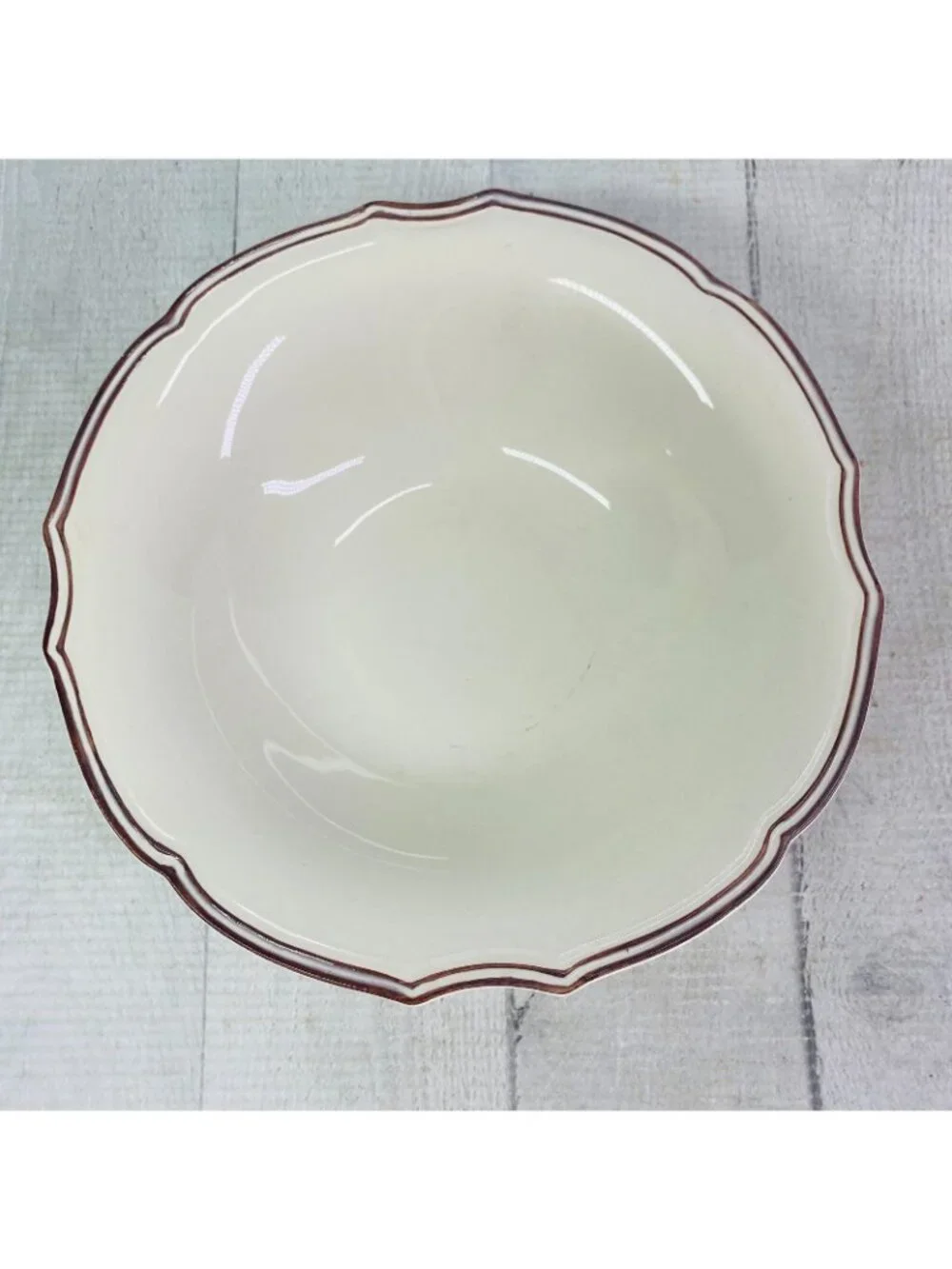 Bordallo Pinheiro Portugal CHAMBORD Scalloped Cream Soup Ceral Bowls Set of 4